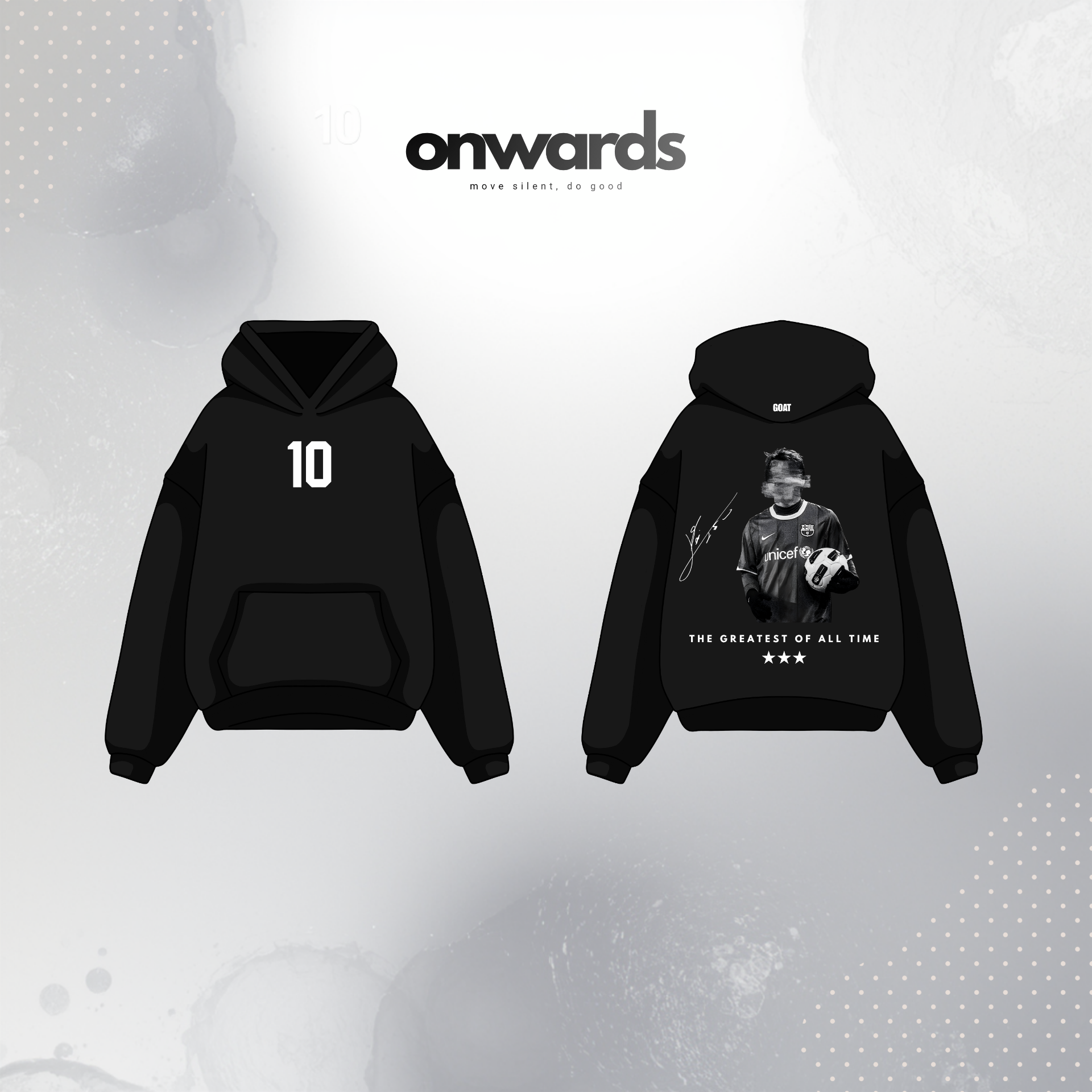 Sudadera ONWARDS número 10 — THE GREATEST OF ALL TIME